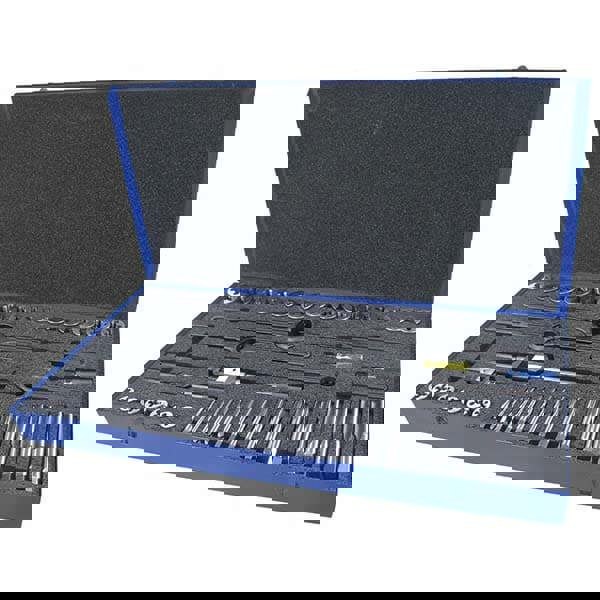 Tap & Die Set: 1/4-20 to 1-14 Taps, 1/4-20 to 1-14 Dies, Coarse & Fine